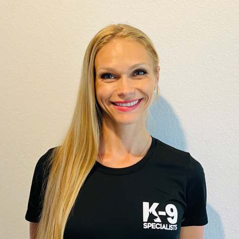 Rachael Zavalsky, co-owner, trainer, and operations manager at K-9 Specialists, specialized in business management and customer support